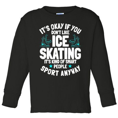 Ice Skating Ice Skates Figure Skater Skating Sport Toddler Long Sleeve Shirt