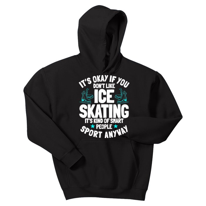 Ice Skating Ice Skates Figure Skater Skating Sport Kids Hoodie