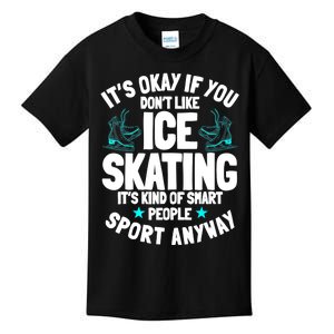 Ice Skating Ice Skates Figure Skater Skating Sport Kids T-Shirt