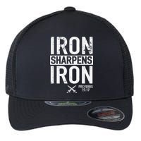 Iron Sharpens Iron Proverbs 27:17 Christian Flexfit Unipanel Trucker Cap