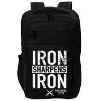 Iron Sharpens Iron Proverbs 27:17 Christian Impact Tech Backpack