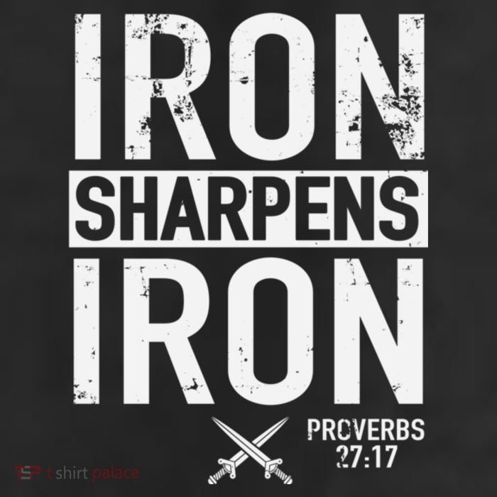 Iron Sharpens Iron Proverbs 27:17 Christian 11oz C Handle Ceramic Mug