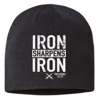 Iron Sharpens Iron Proverbs 27:17 Christian Sustainable Beanie