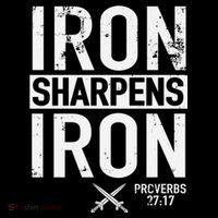 Iron Sharpens Iron Proverbs 27:17 Christian Poster
