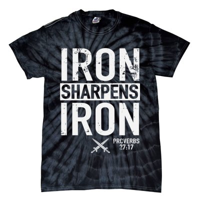 Iron Sharpens Iron Proverbs 27:17 Christian Tie-Dye T-Shirt
