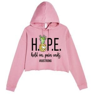 Iui Strong Iui Mom Intrauterine Insemination Mama Gift Crop Fleece Hoodie