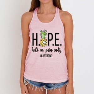 Iui Strong Iui Mom Intrauterine Insemination Mama Gift Women's Knotted Racerback Tank