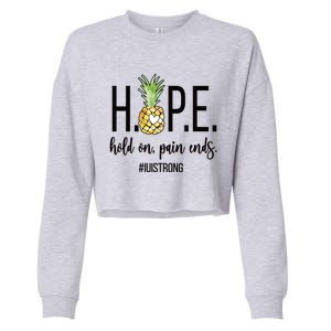 Iui Strong Iui Mom Intrauterine Insemination Mama Gift Cropped Pullover Crew