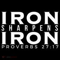 Iron Sharpens Iron Proverbs 2717 High Crown Mesh Back Trucker Hat