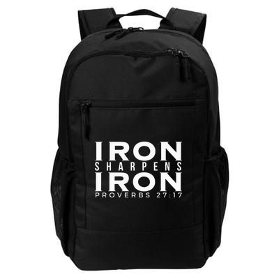 Iron Sharpens Iron Proverbs 2717 Daily Commute Backpack