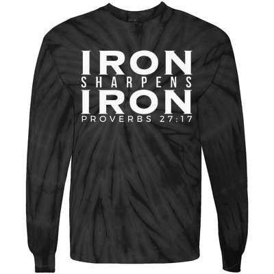 Iron Sharpens Iron Proverbs 2717 Tie-Dye Long Sleeve Shirt