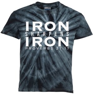 Iron Sharpens Iron Proverbs 2717 Kids Tie-Dye T-Shirt