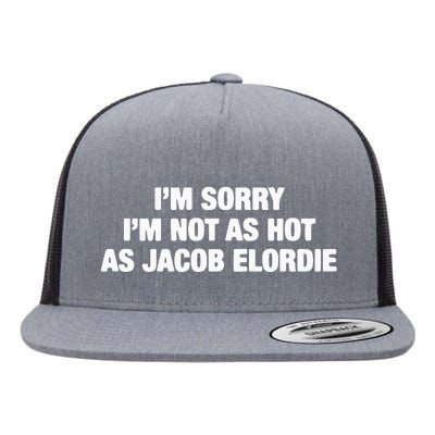 I’M Sorry I’M Not As Hot As Jacob Elordie Flat Bill Trucker Hat