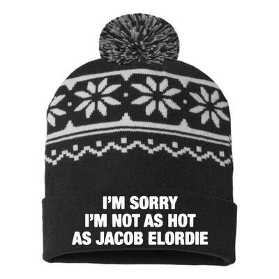 I’M Sorry I’M Not As Hot As Jacob Elordie USA-Made Snowflake Beanie