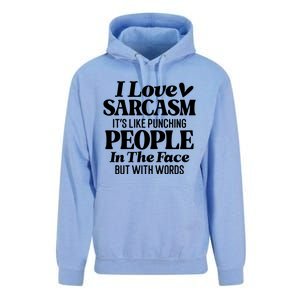 I Love Sarcasm Unisex Surf Hoodie