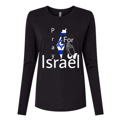 Israel Strong I Stand With Israel Usa Israeli Flag Support Womens Cotton Relaxed Long Sleeve T-Shirt