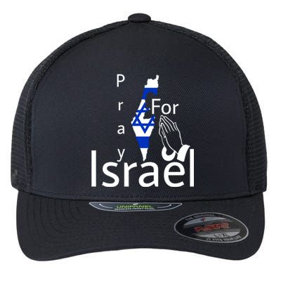 Israel Strong I Stand With Israel Usa Israeli Flag Support Flexfit Unipanel Trucker Cap