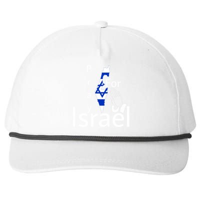 Israel Strong I Stand With Israel Usa Israeli Flag Support Snapback Five-Panel Rope Hat