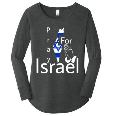 Israel Strong I Stand With Israel Usa Israeli Flag Support Women's Perfect Tri Tunic Long Sleeve Shirt