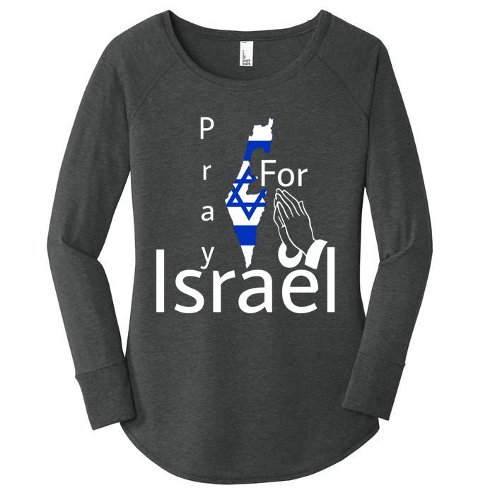 Israel Strong I Stand With Israel Usa Israeli Flag Support Women's Perfect Tri Tunic Long Sleeve Shirt