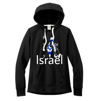 Israel Strong I Stand With Israel Usa Israeli Flag Support Women's Fleece Hoodie