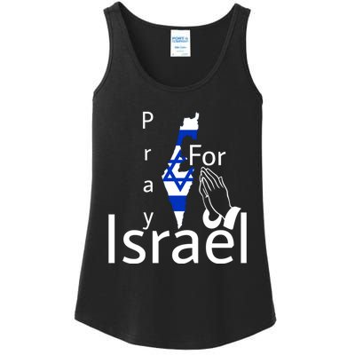 Israel Strong I Stand With Israel Usa Israeli Flag Support Ladies Essential Tank