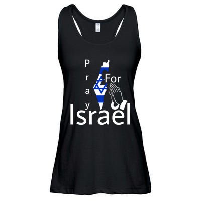 Israel Strong I Stand With Israel Usa Israeli Flag Support Ladies Essential Flowy Tank