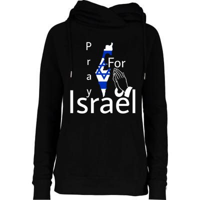 Israel Strong I Stand With Israel Usa Israeli Flag Support Womens Funnel Neck Pullover Hood