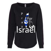 Israel Strong I Stand With Israel Usa Israeli Flag Support Womens California Wash Sweatshirt