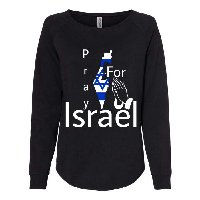 Israel Strong I Stand With Israel Usa Israeli Flag Support Womens California Wash Sweatshirt