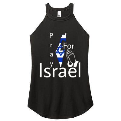 Israel Strong I Stand With Israel Usa Israeli Flag Support Women's Perfect Tri Rocker Tank