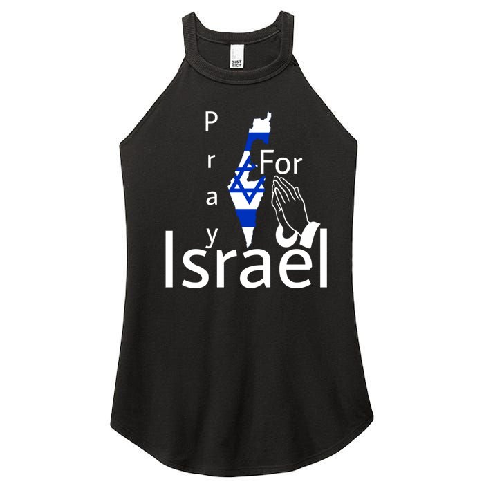 Israel Strong I Stand With Israel Usa Israeli Flag Support Women's Perfect Tri Rocker Tank