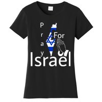 Israel Strong I Stand With Israel Usa Israeli Flag Support Women's T-Shirt