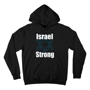 Israel Strong I Stand With Israel Usa Israeli Flag Support Hoodie