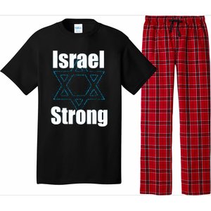 Israel Strong I Stand With Israel Usa Israeli Flag Support Pajama Set