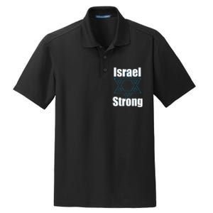 Israel Strong I Stand With Israel Usa Israeli Flag Support Dry Zone Grid Polo