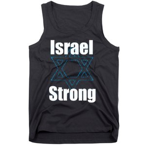 Israel Strong I Stand With Israel Usa Israeli Flag Support Tank Top