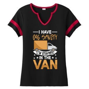 IM Staying In Tha Van Phasmophobia I Have Sanity Gift Ladies Halftime Notch Neck Tee