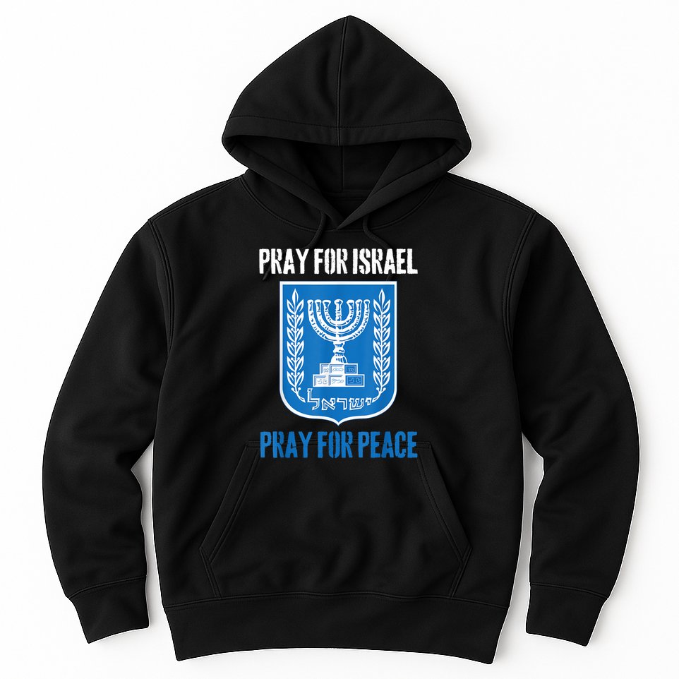 Israel Strong Israel Strong Pray For Israel Flag Hoodie