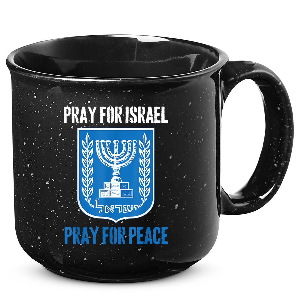 Israel Strong Israel Strong Pray For Israel Flag 15oz Campfire Ceramic Mug