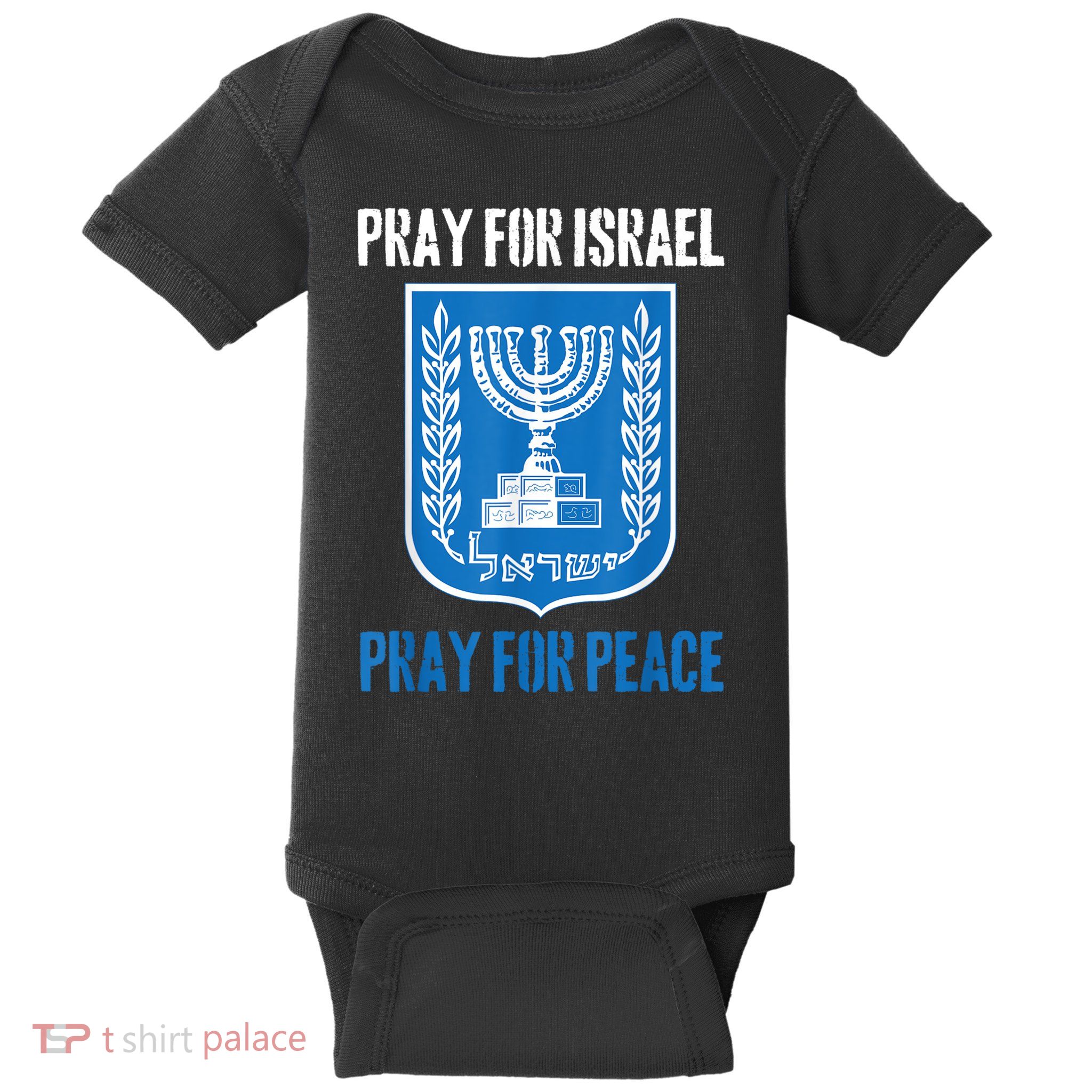 Israel Strong Israel Strong Pray For Israel Flag Baby Bodysuit