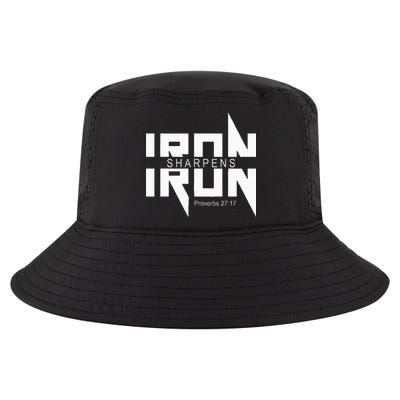 Iron Sharpens Iron Bible Jesus Faith Religious Christian Cool Comfort Performance Bucket Hat