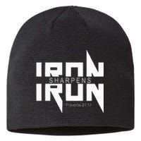 Iron Sharpens Iron Bible Jesus Faith Religious Christian Sustainable Beanie