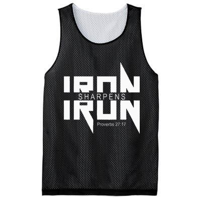 Iron Sharpens Iron Bible Jesus Faith Religious Christian Mesh Reversible Basketball Jersey Tank