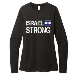 Israel Strong I Stand With Israel Israeli Flag Support Womens CVC Long Sleeve Shirt