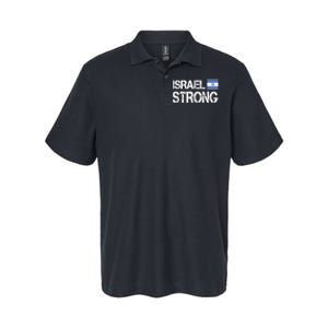 Israel Strong I Stand With Israel Israeli Flag Support Softstyle Adult Sport Polo