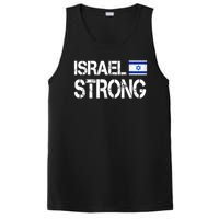 Israel Strong I Stand With Israel Israeli Flag Support PosiCharge Competitor Tank