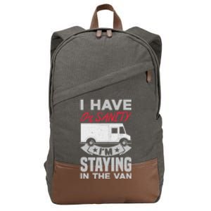 IM Staying In Tha Van Phasmophobia Funny Gift Cute Gift Cotton Canvas Backpack