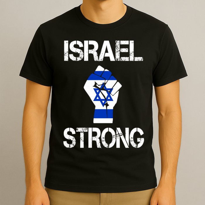 Israel Strong I Stand With Israel Israeli Flag Support T-Shirt
