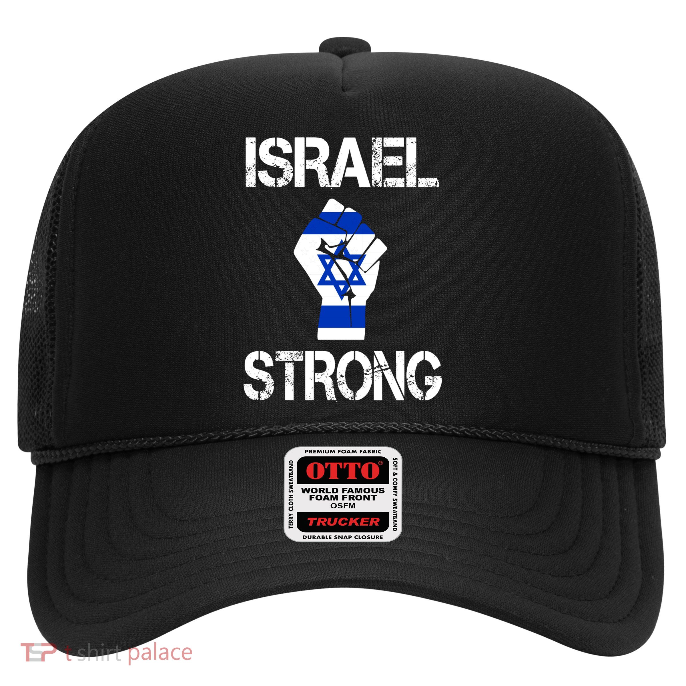Israel Strong I Stand With Israel Israeli Flag Support Trucker Hat